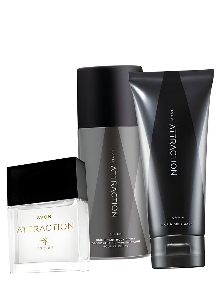 Attraction for Him Eau de Toilette, Body Spray, Hair & Body Wash product image (1)