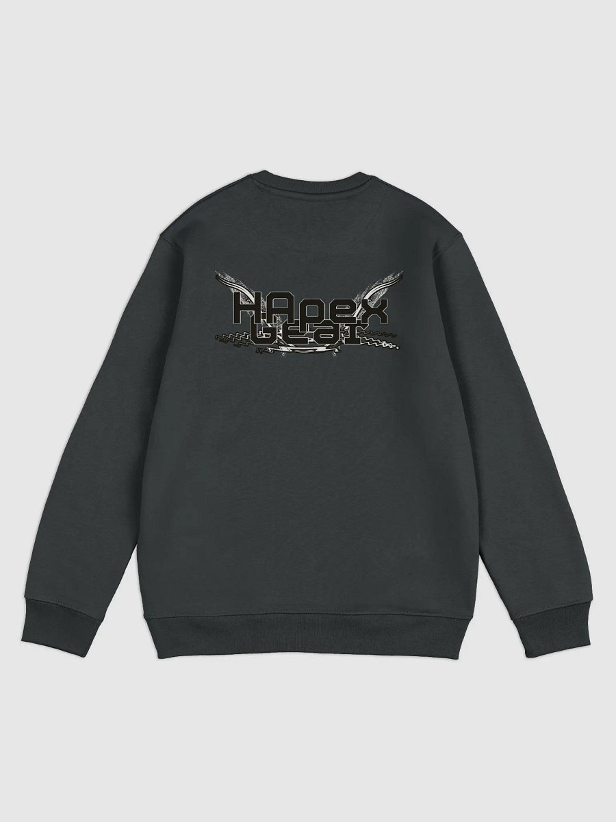 Unisex Eco Sweatshirt - Black HApex Gear White Logo product image (2)