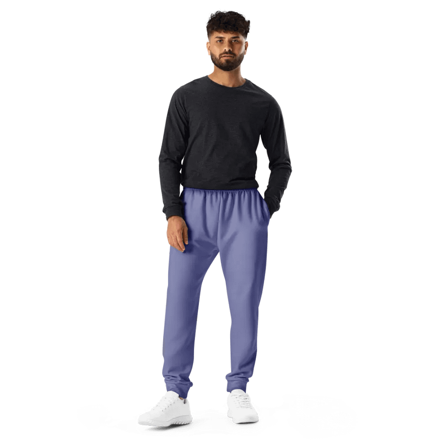 Plain Purple Soft Summer Recycled Polyester Premium Men's Joggers by Treasure Pie product image (11)