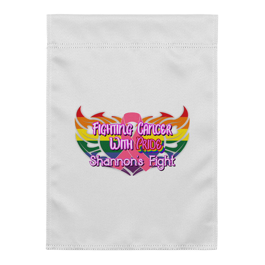 Fighting Cancer w/ Pride - Garden Flag product image (1)