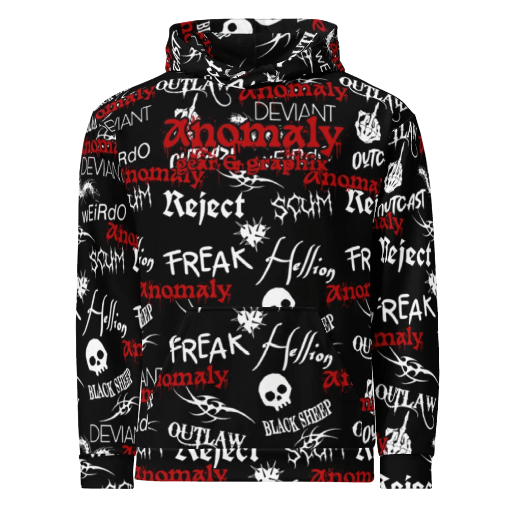 Outcast All Over Black Hoodie product image (1)