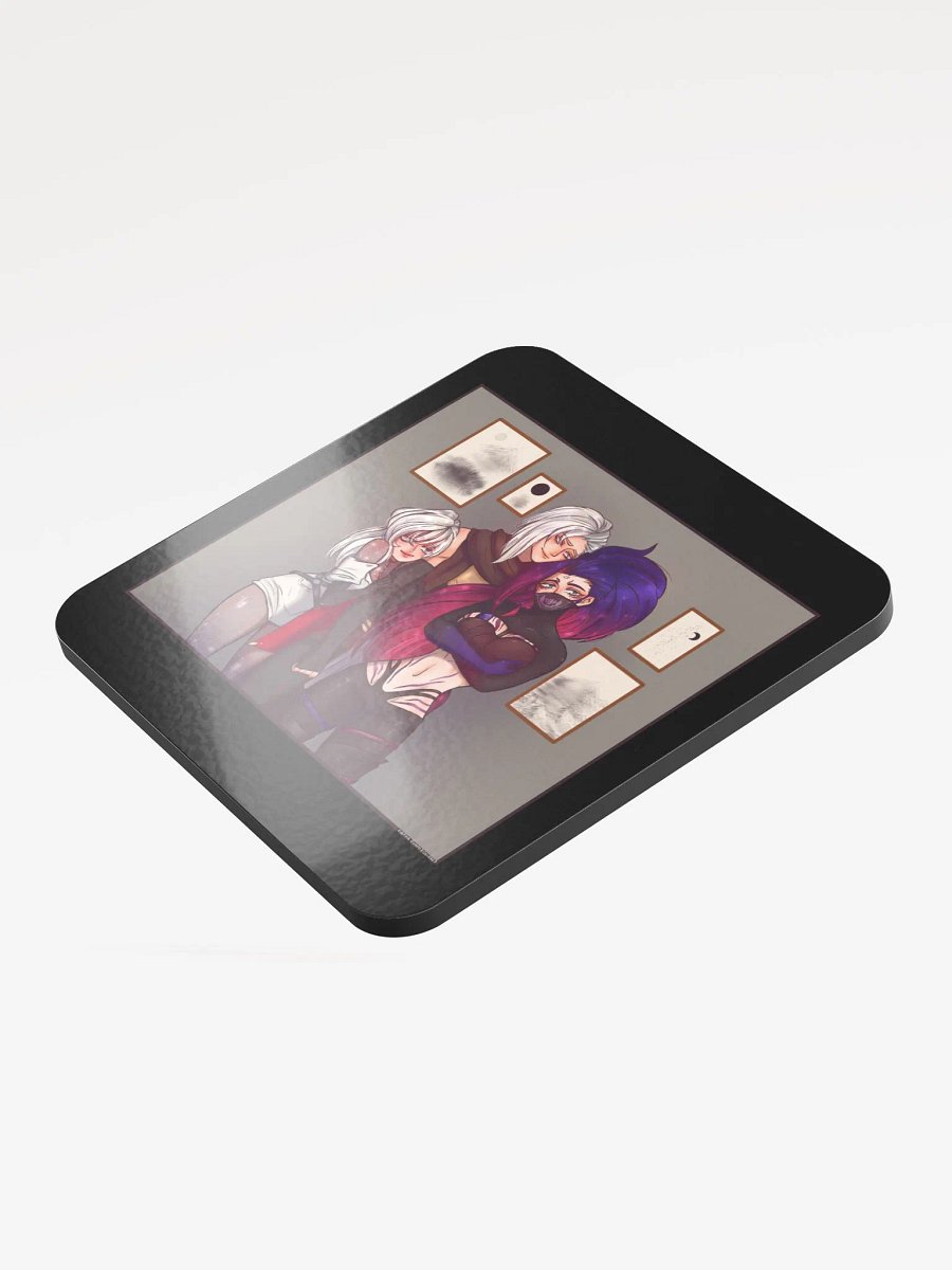Rennalia's Family Glossed Cork Coaster product image (3)