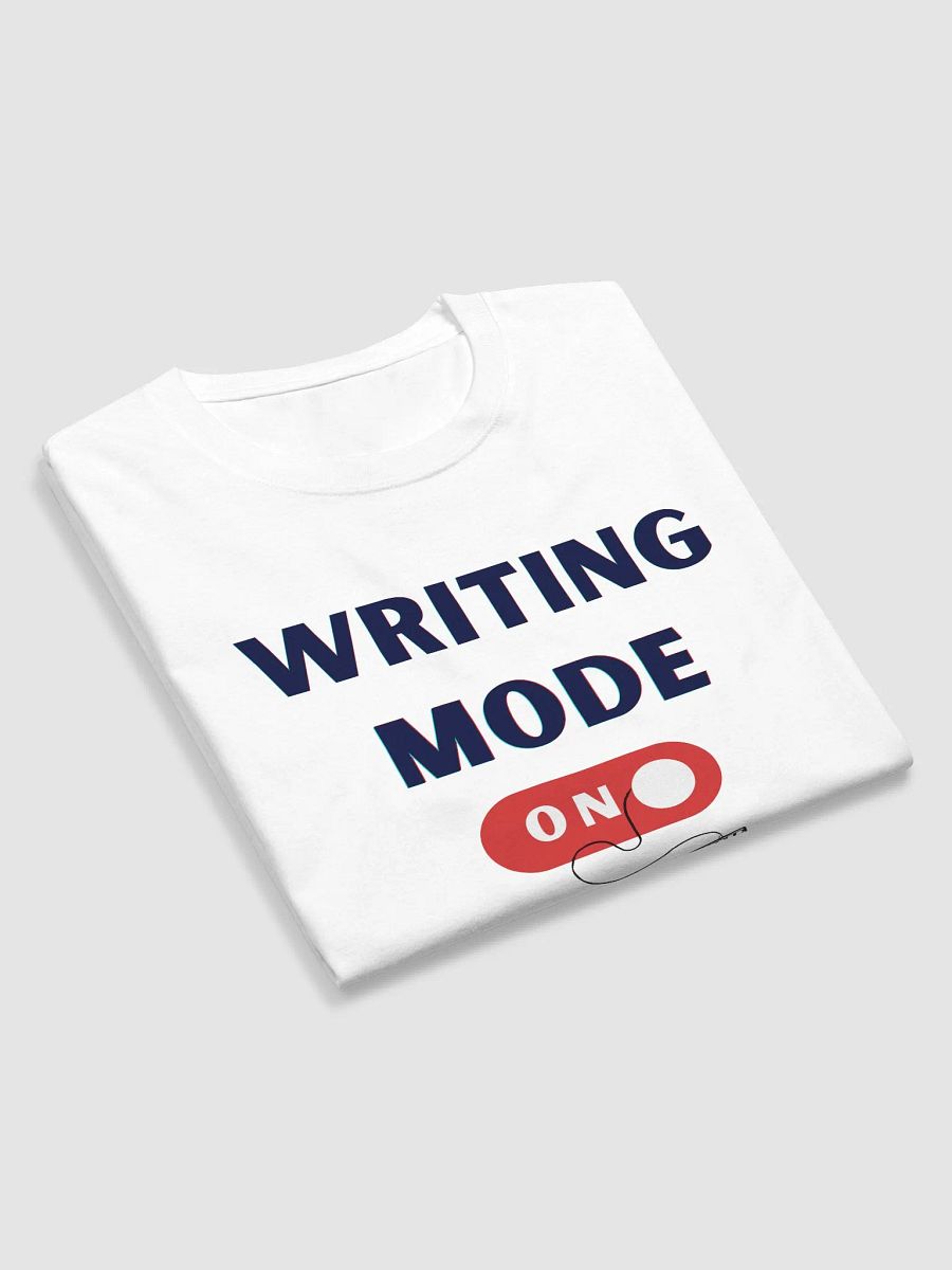 Writing Mode On - White long sleeve T-shirt product image (5)
