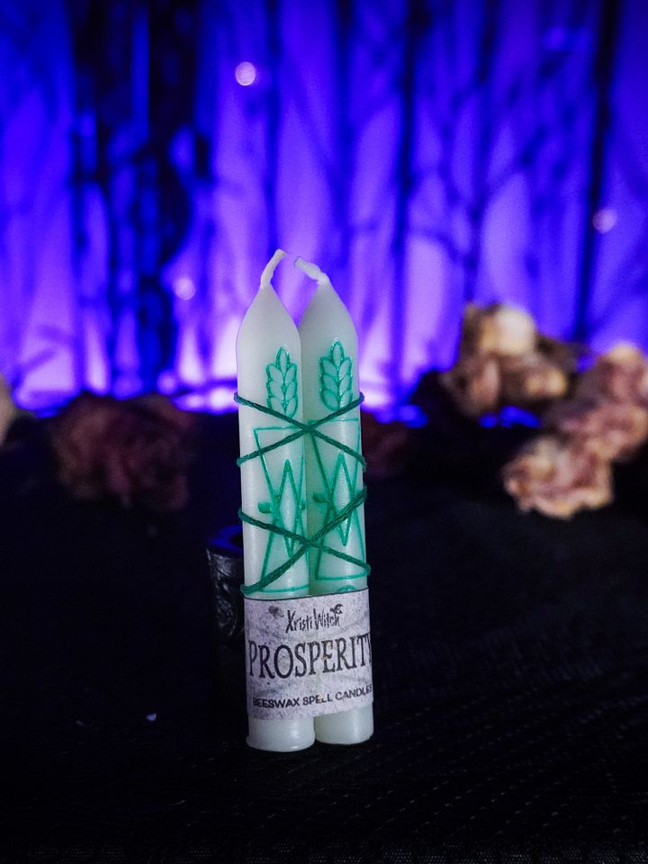 Prosperity Spell Candles (set of 2) product image (1)