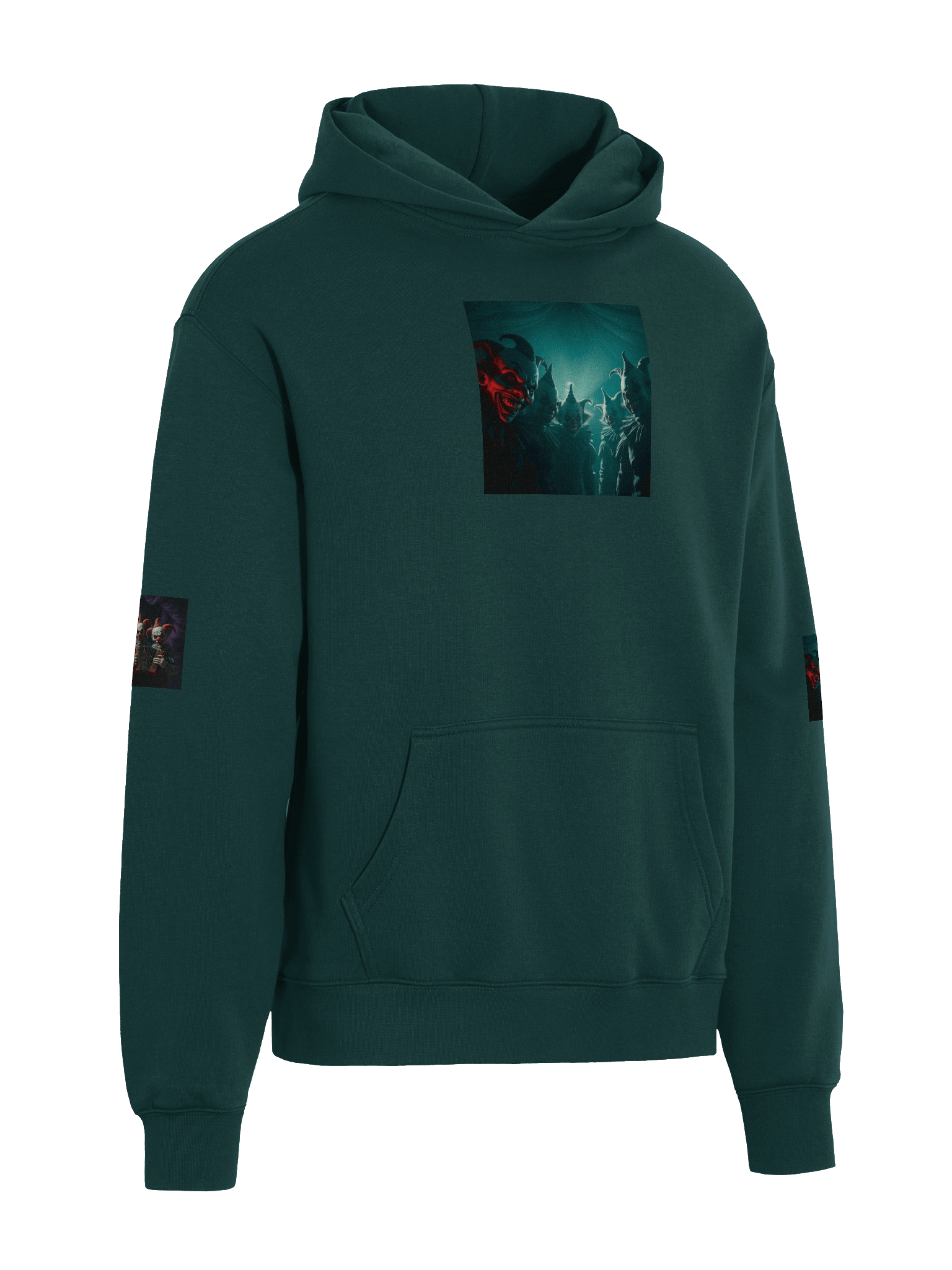 Whimsical Clown Trio Oversized Hoodie product image (4)