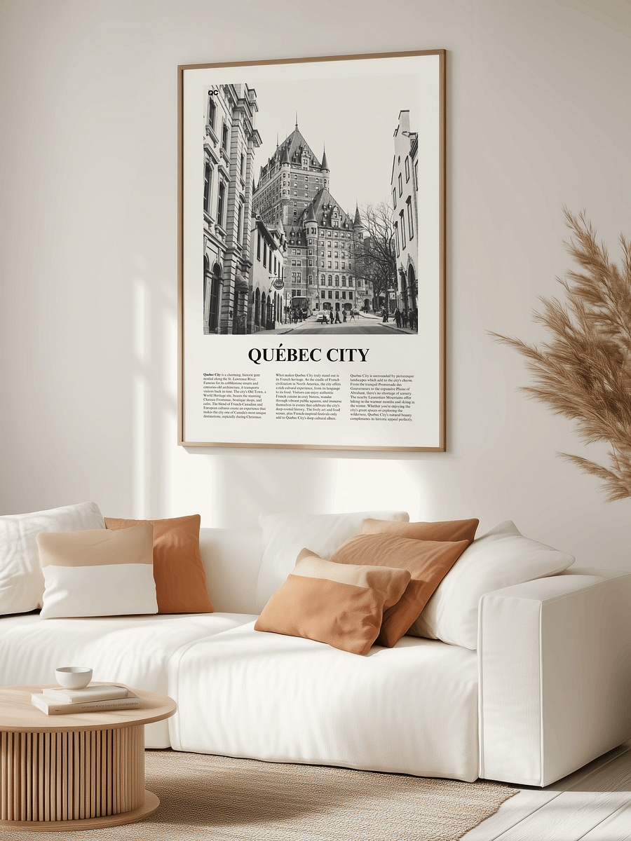 Quebec City 01 Newspaper Poster | Framed product image (3)