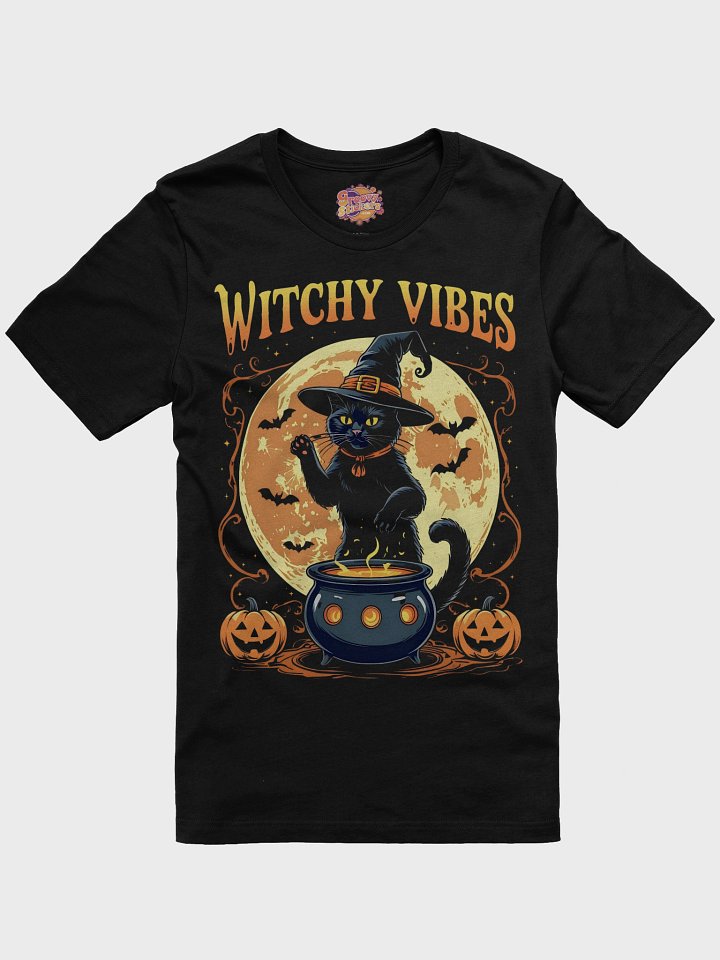 Witchy Vibes Black Cat T-Shirt product image (2)