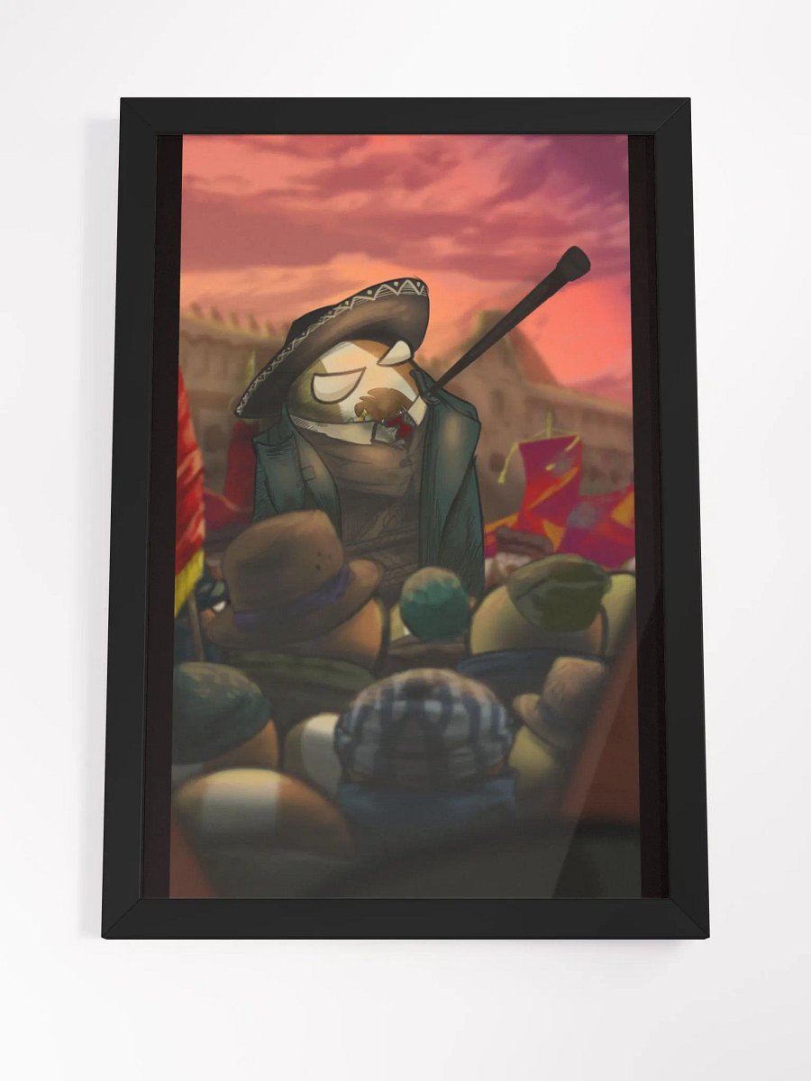 Revolutionary Mexican Polandballs framed poster product image (8)