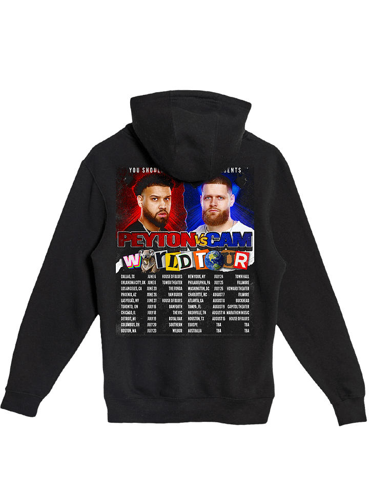WORLDWIDE YSK TOUR HOODIE- BLACK product image (2)