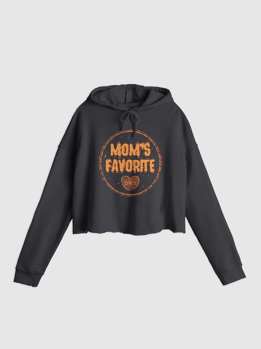 Mom's Favorite(Gold Text) Cropped Hoodie product image (1)