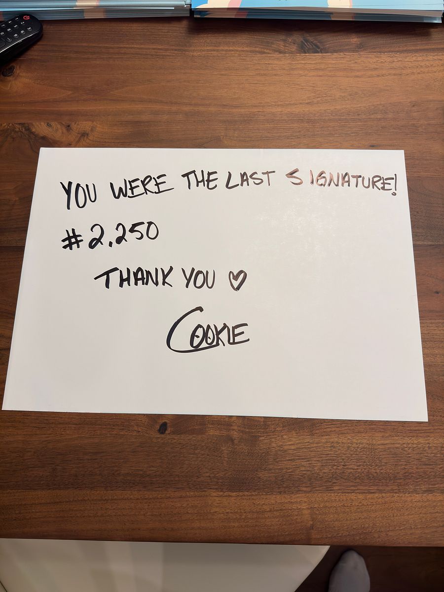 HAND-SIGNED POSTER (5 Million Subscribers) product image (8)