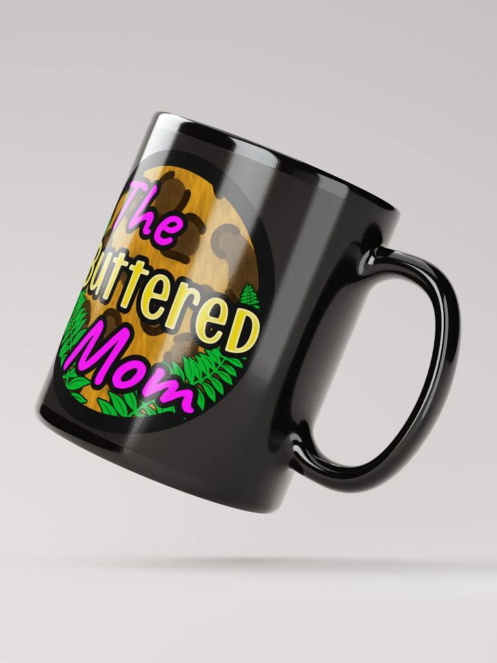 Buttered Mom Glossy Mug, Black product image (4)