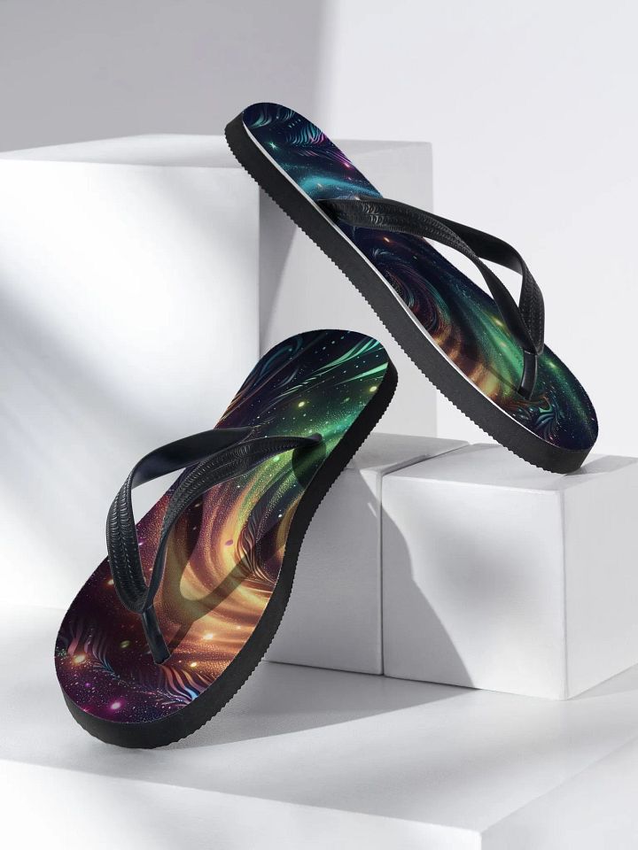 Cosmic Silhouette Flip-Flops product image (2)