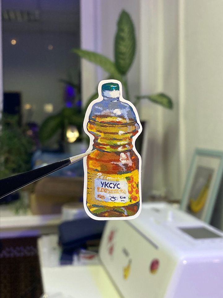 Vinegar bottle sticker product image (1)