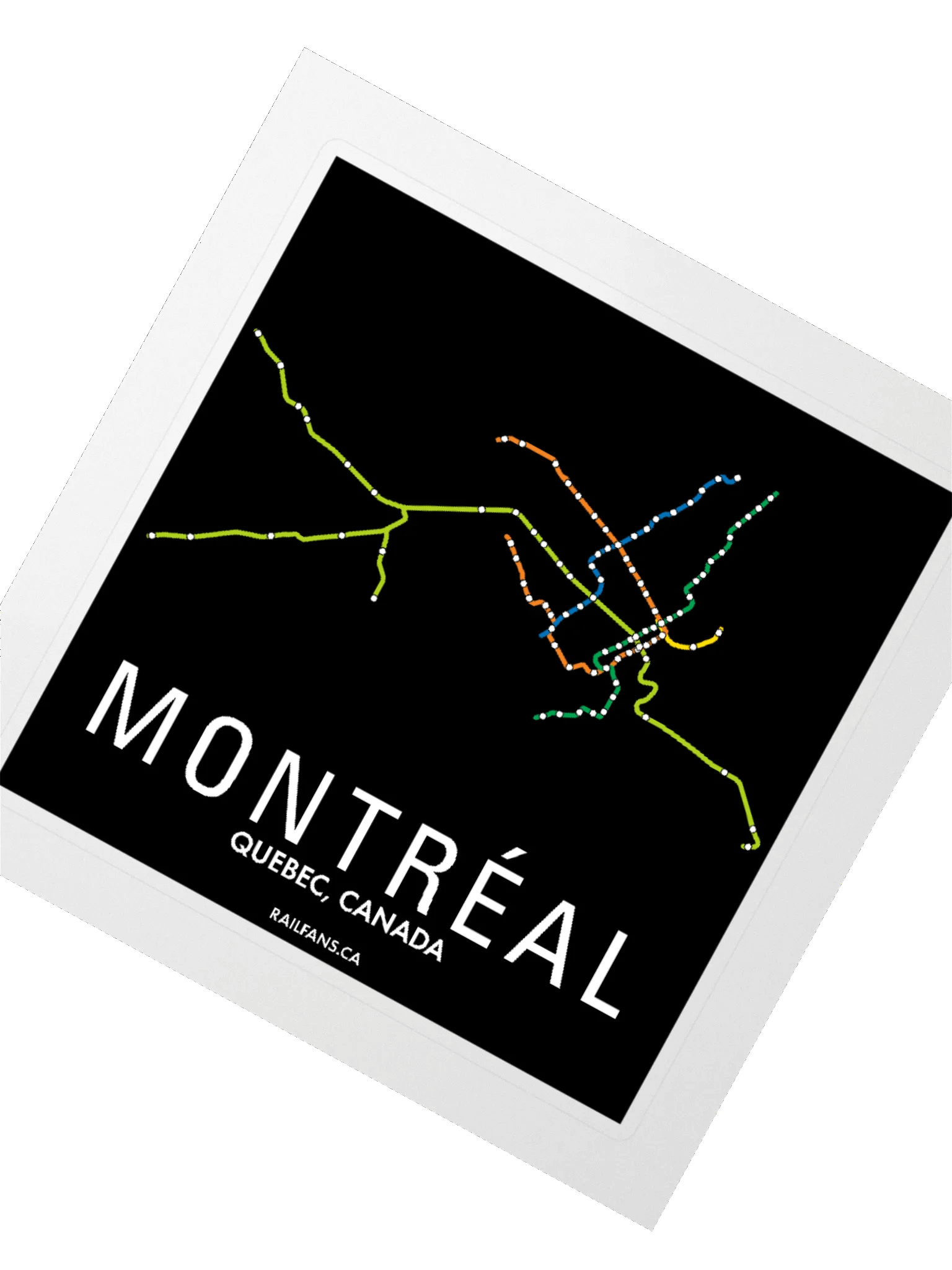The Rail Fans Canada Transit Sticker - Montreal product image (6)