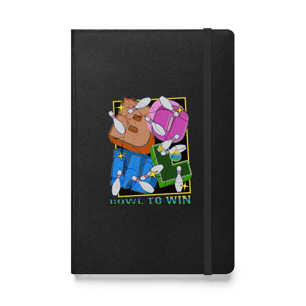 Bowl To Win Block Letter Energize Your Ideas Hardcover Notebook product image (1)