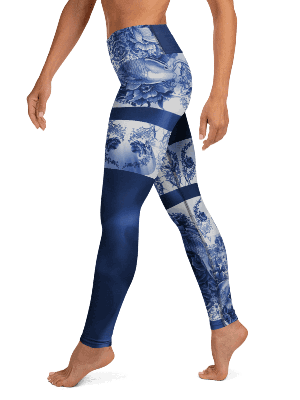 Koi and Mist-Porcelain yoga leggings product image (6)