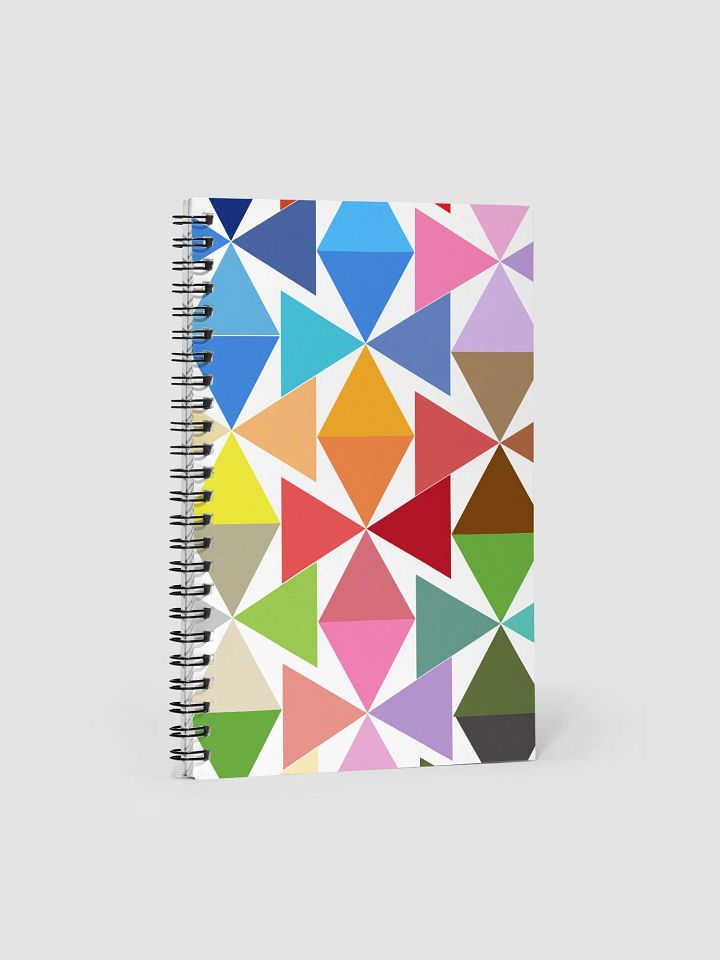 Abstract Triangle Geometric Design Spiral Notebook product image (1)