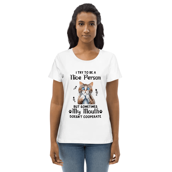 Whimsical Kitten Joke Shirt Women's Tee product image (1)