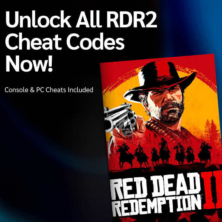 Red Dead Redemption 2 – All Cheat Codes (Console & PC) product image (1)