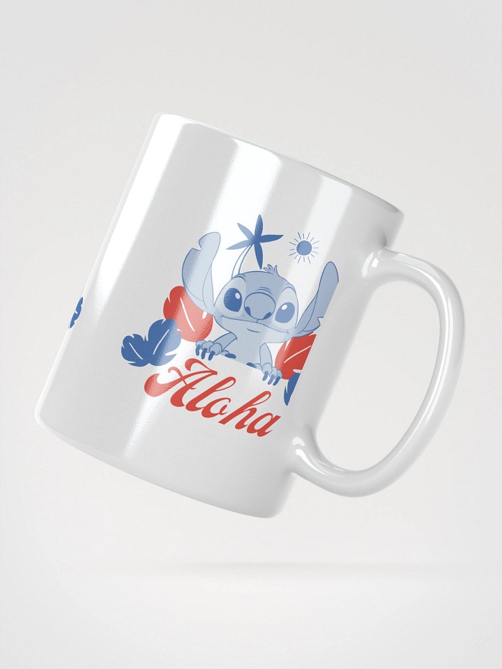Aloha Blue Character White Glossy Mug product image (2)