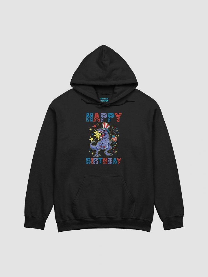 Happy Birthday (USA 4th Of July Dinosaur) Hoodie product image (1)