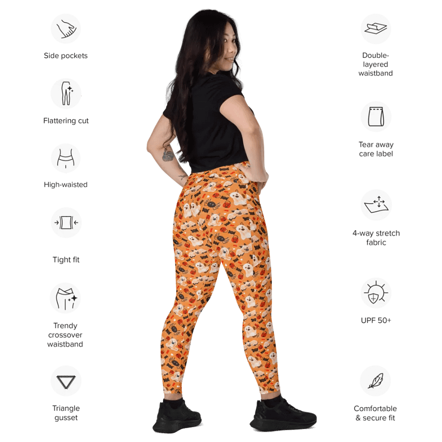 Boo! Crossover Adult Leggings product image (11)