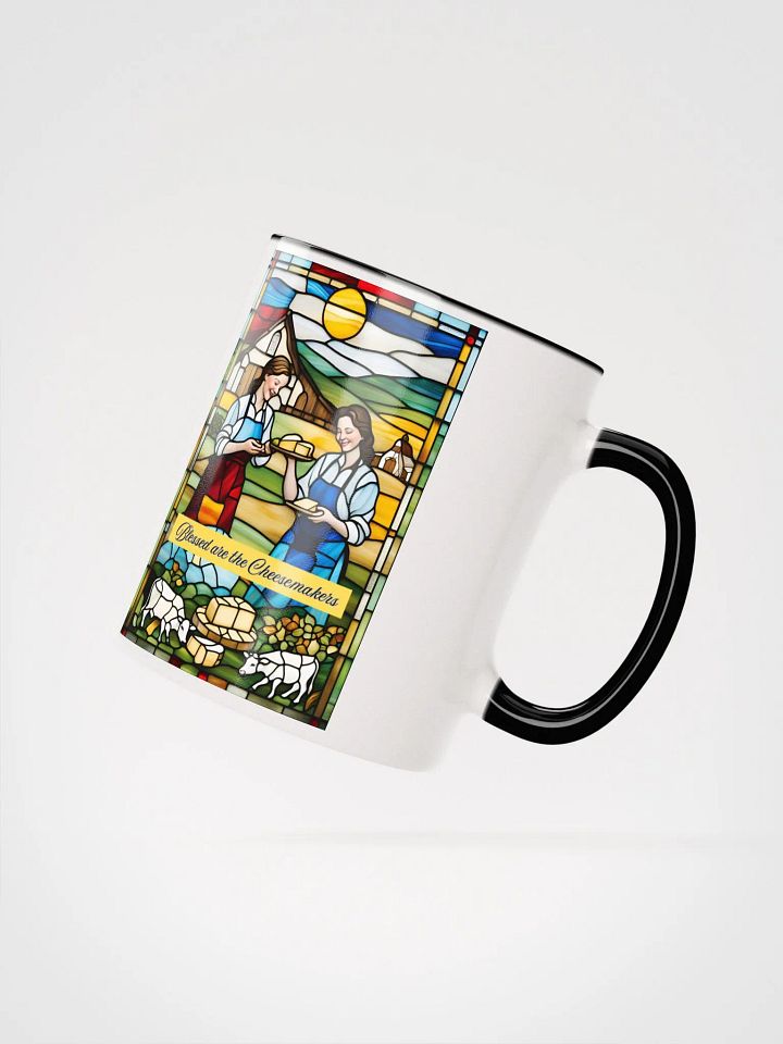 Blessed are the Cheesemakers Stained Glass Mug #04 product image (25)