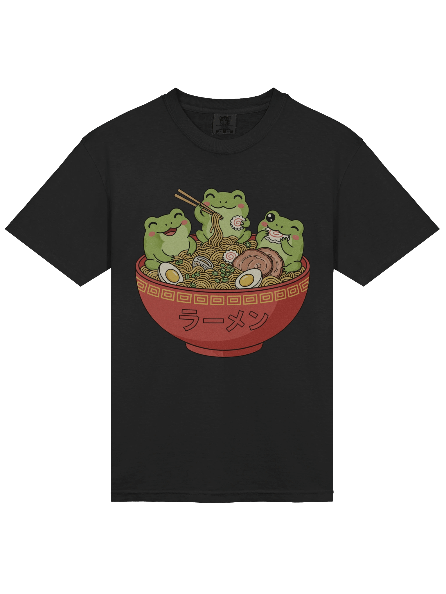 Adorable Frog Trio Ramen Kawaii Japanese Style T-Shirt product image (21)