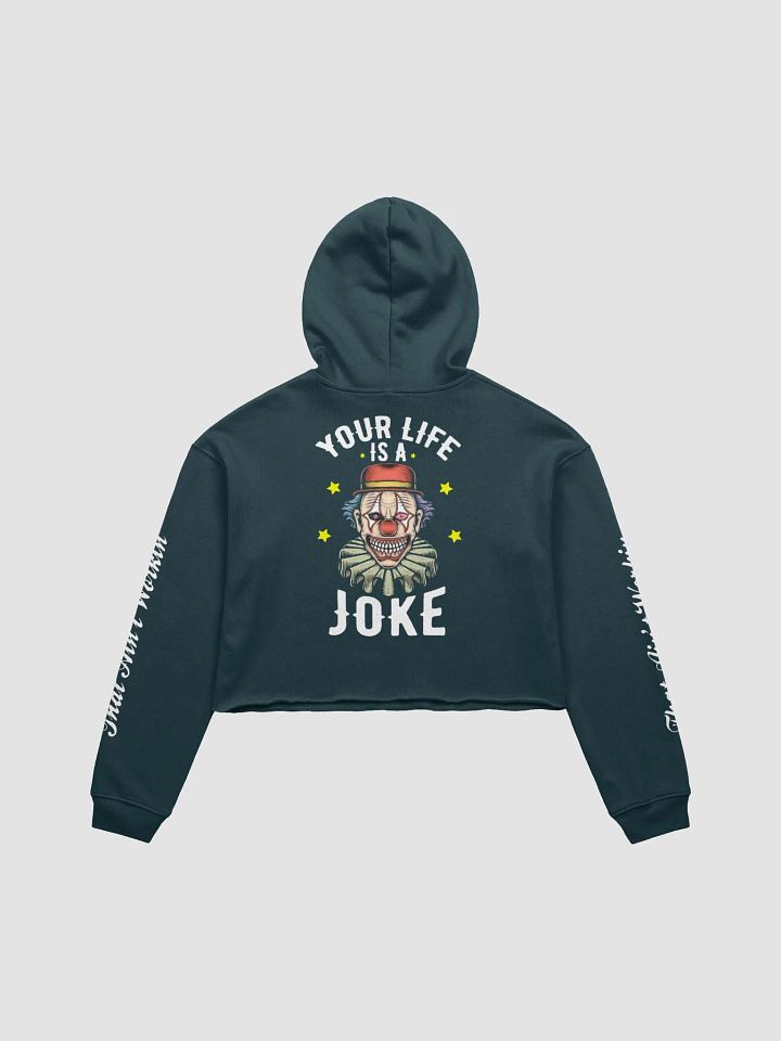 Sinister Clown Grin Crop Hoodie product image (6)