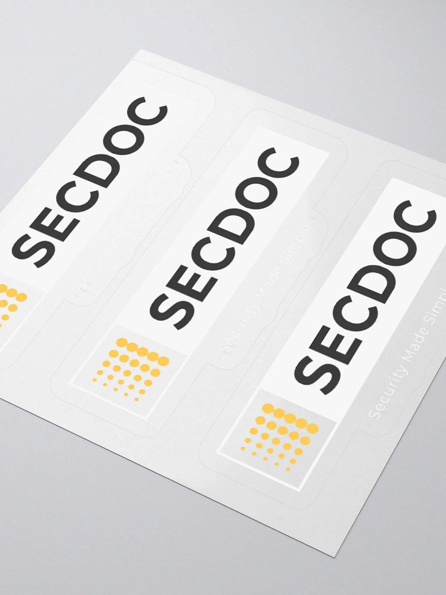 Vibrant SECDOC Kiss Cut Stickers Set product image (8)