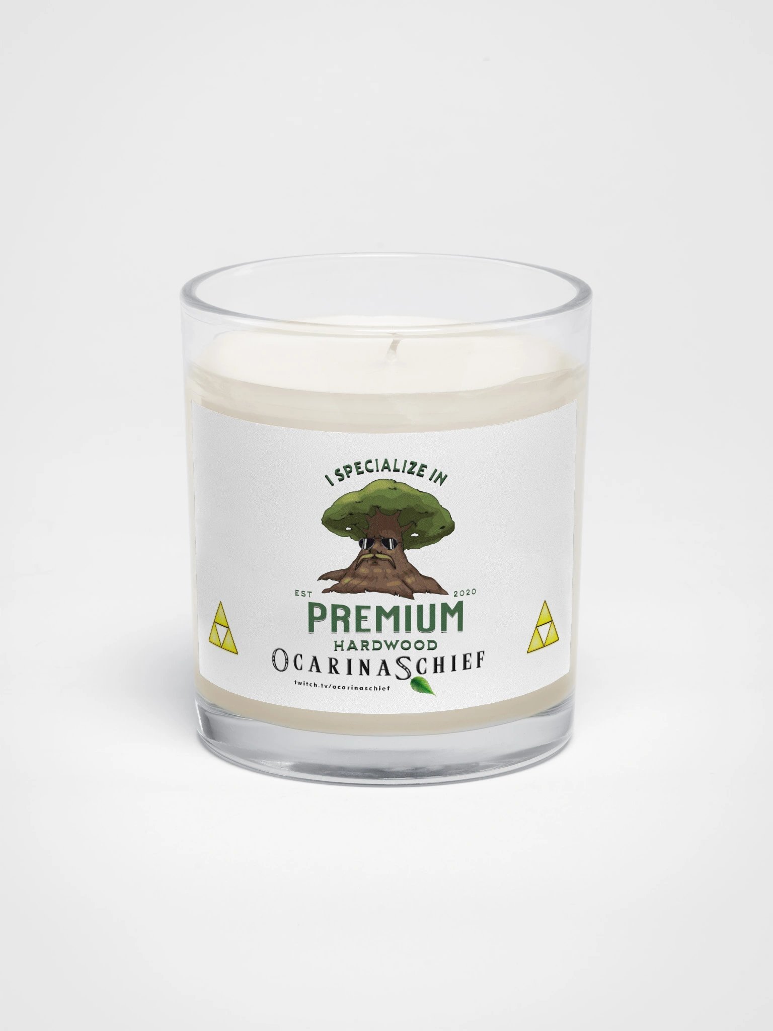 Premium Hardwood Soy Wax Candle In A Clear Glass Jar product image (1)