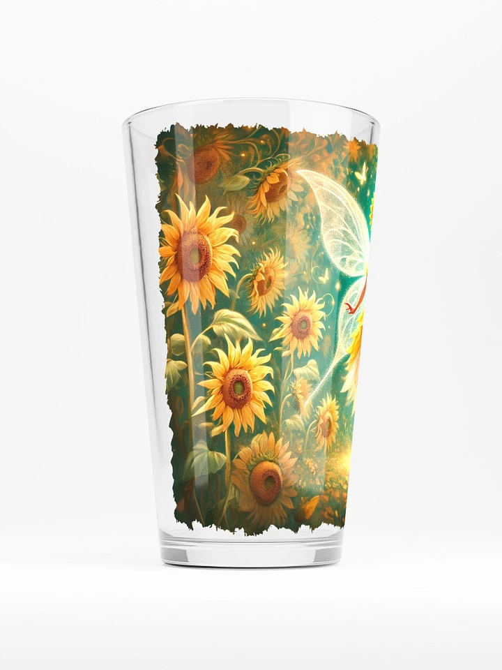 Sunflower Fairy Enchantment 16 oz Glass - Fairytale Glassware product image (2)