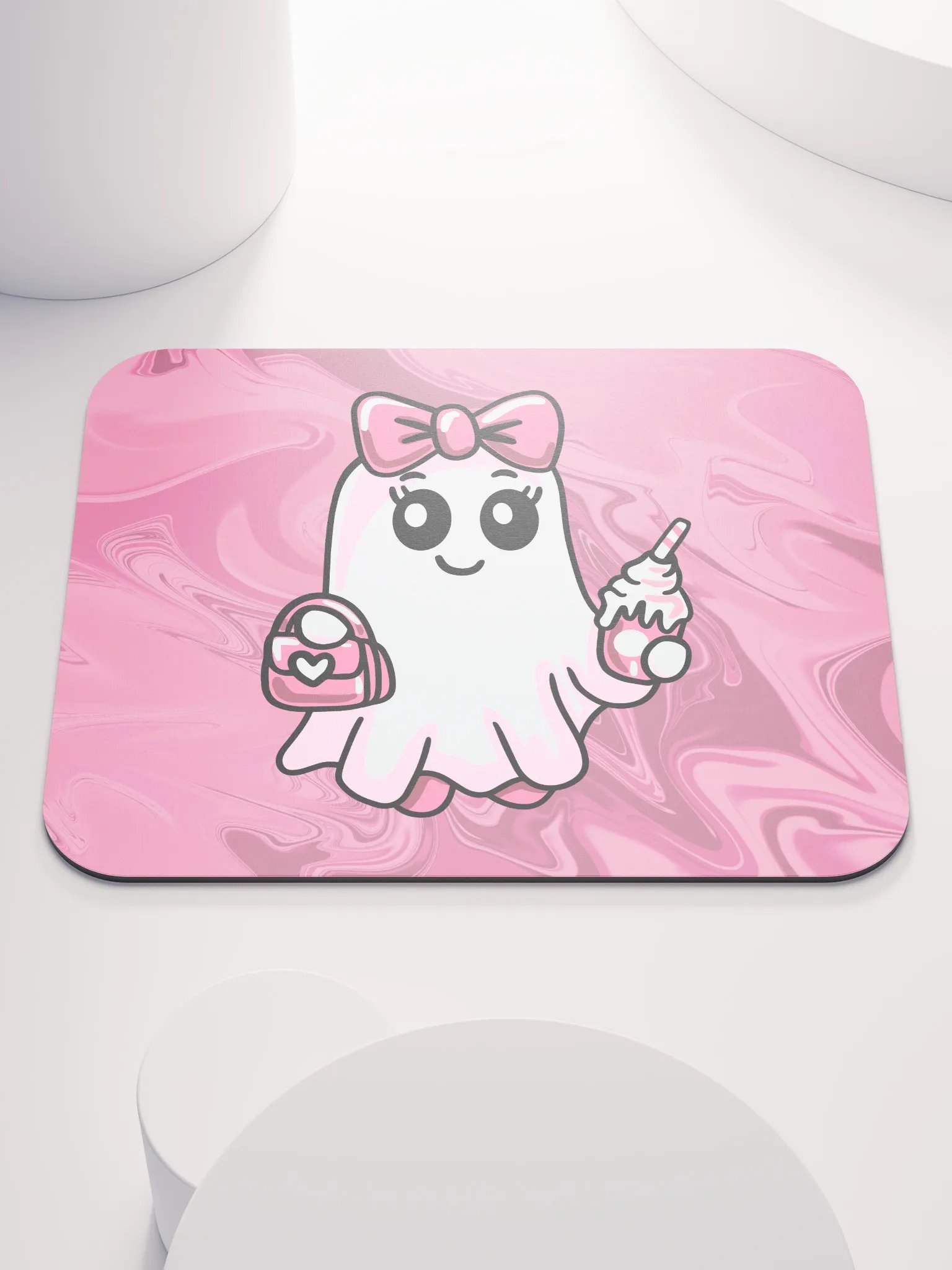 Cute Ghost Classic Mouse Pad product image (3)