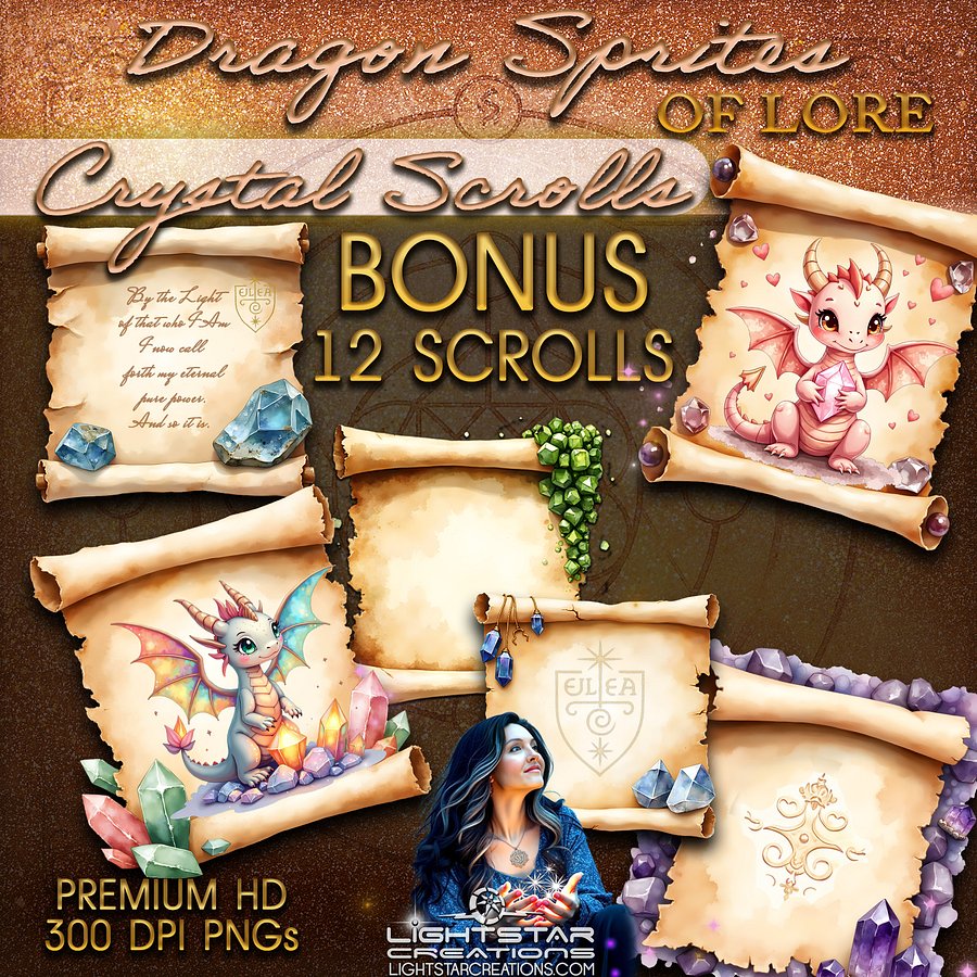 Crystal Dragon Sprites of Lore Digital Toolkit product image (3)