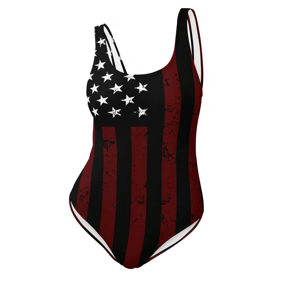 Distressed Red and Black Americana One Piece product image (11)