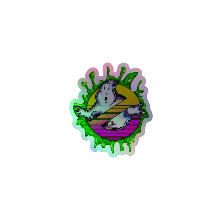 Who Ya Gonna Call Synthwave Holofoil Sticker product image (1)