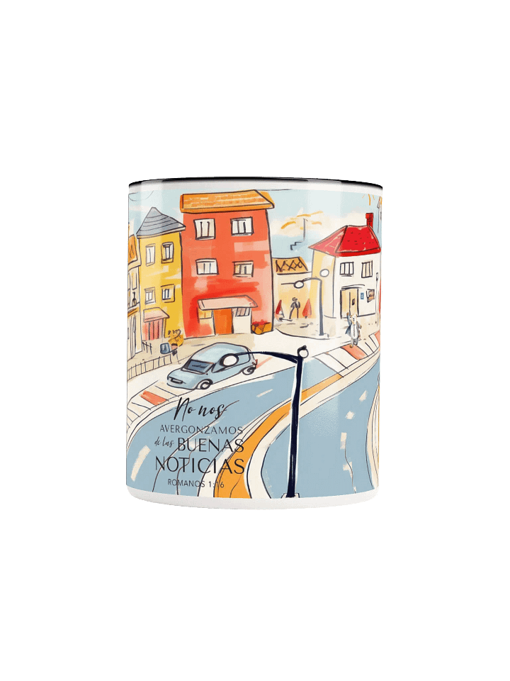 "No Nos Avergonzamos de las Buenas Noticias Taza Bicolor product image (1)