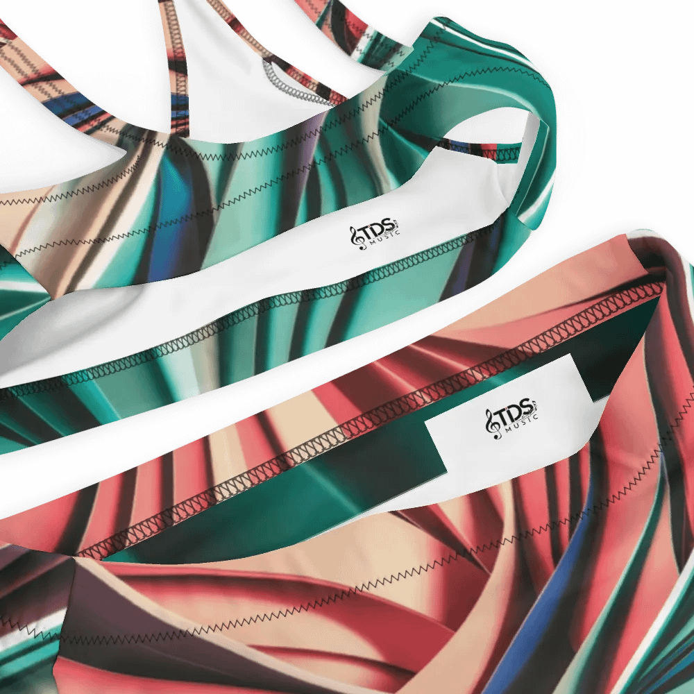 TDS Music Recycled High Waisted Bikini Set in Abstract Colors (XS-3XL) product image (12)