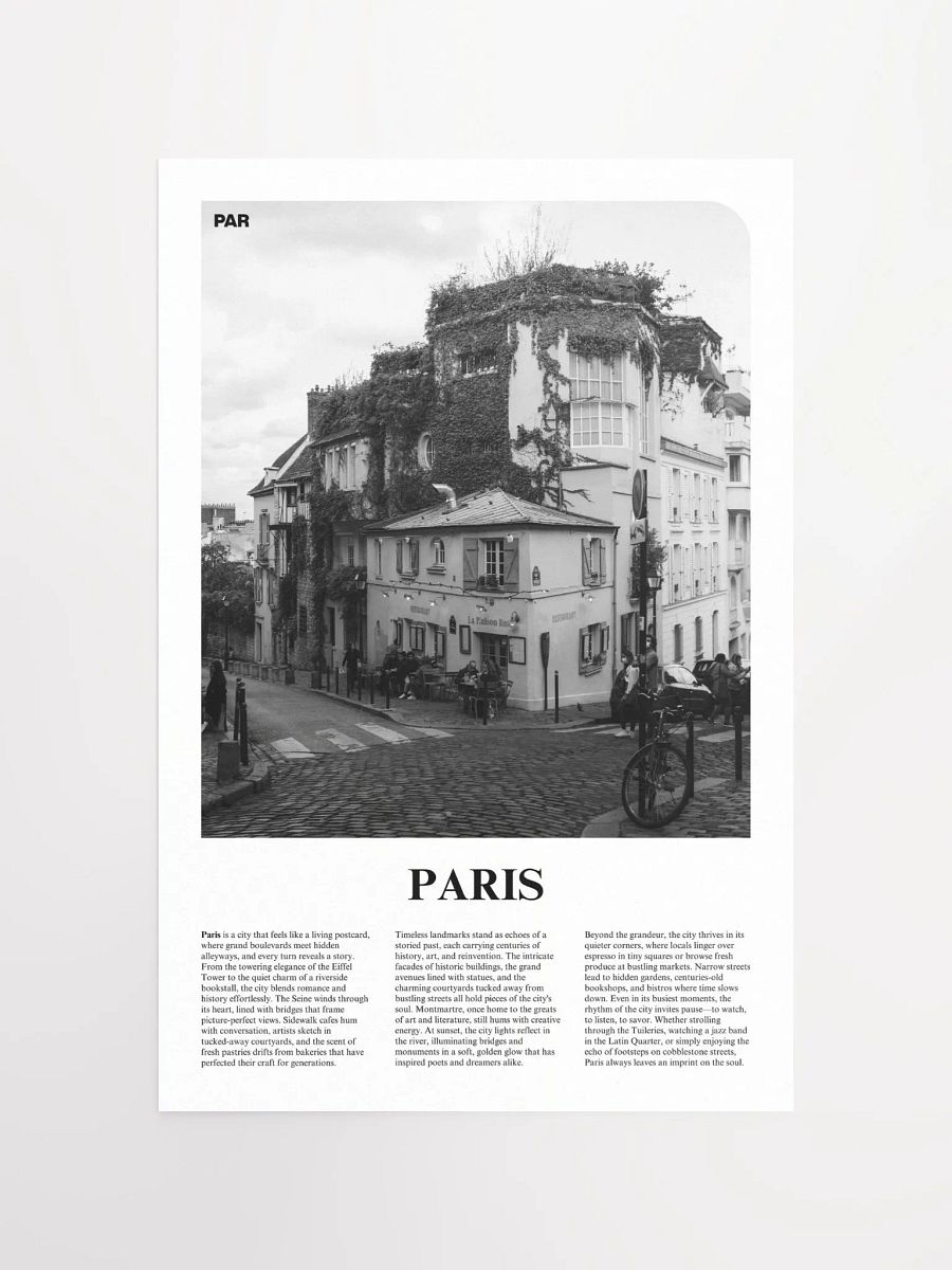 Paris 04 Newspaper Poster product image (5)