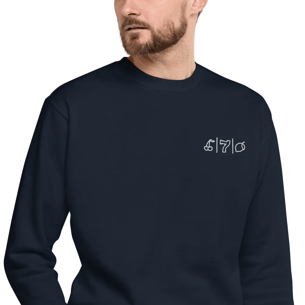 Cdog Spins Sweatshirt Embroided Navy product image (3)
