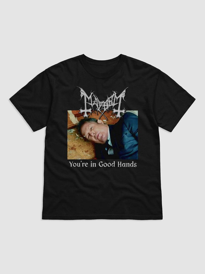 Mayhem Dawn of the Black Hearts AllState Parody TShirt product image (1)