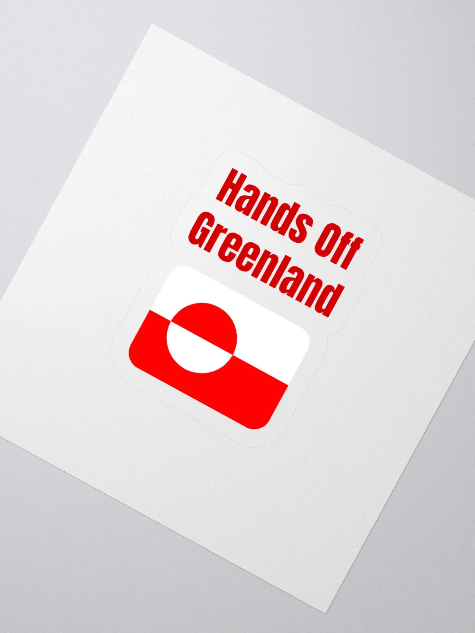 Greenland Flag Kiss Cut Stickers product image (4)