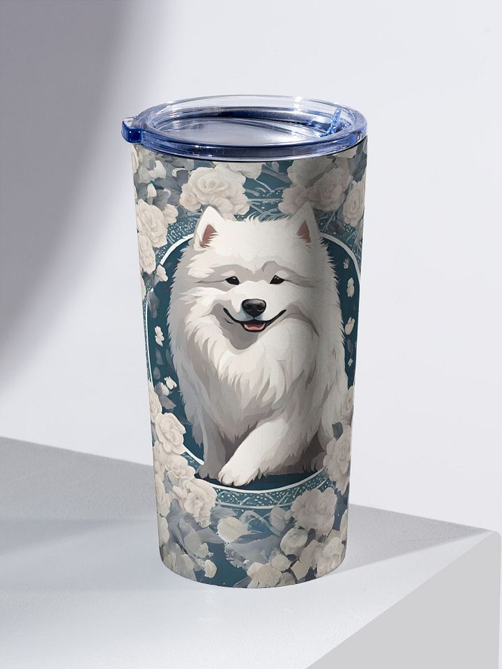 Vintage Samoyed 20oz Stainless Steel Tumbler product image (1)