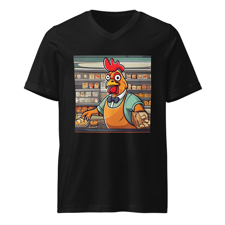 Cluckmart Attendant V-Neck Tee product image (1)