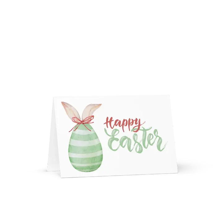 Bunny and Egg Happy Easter Card product image (2)