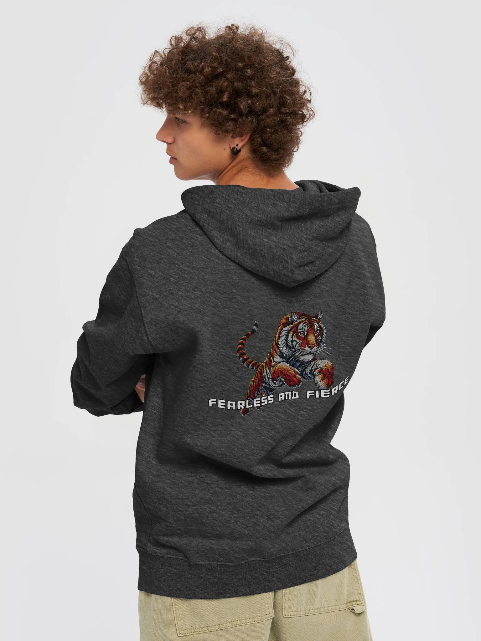 Fearless and Fierce Tiger Zip-Up Hoodie product image (2)