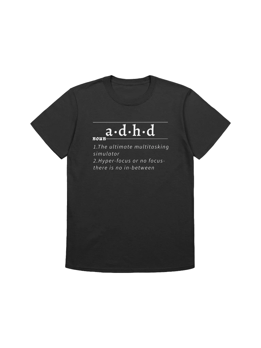 ADHD Definition Unisex Tee wht v1 product image (1)