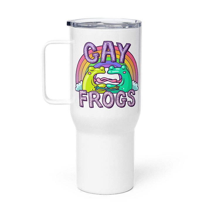 Gay Frogs Travel Mug with Handle product image (1)