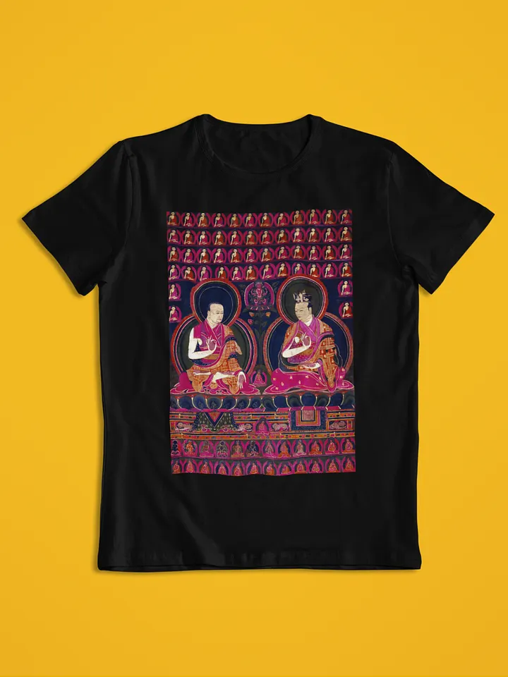 Mikyo Dorje and Sangye Nyenpa Traditional Buddhist Thangka Art Unisex T-Shirt product image (1)